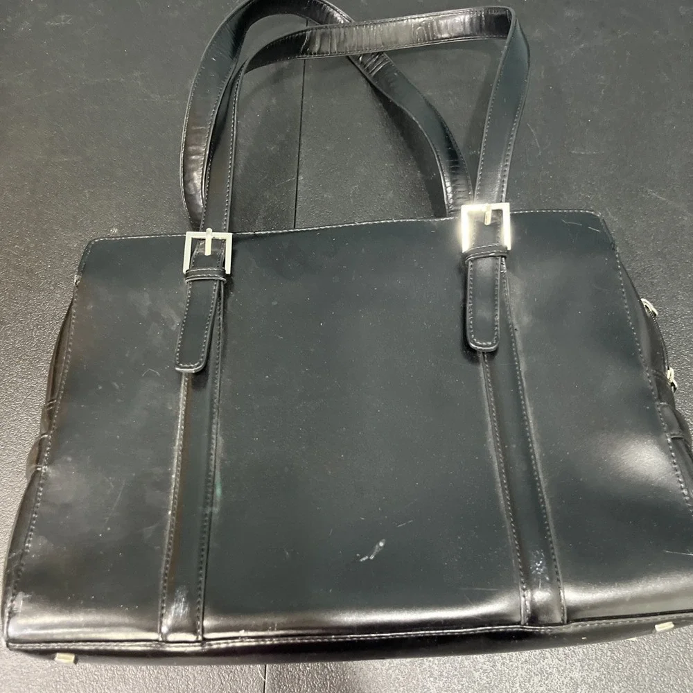 Franklin Covey Laptop Tote Womens Large Black Briefcase Professional Work‎ Bag